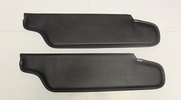 67-68 A-Body Convertible, Sun Visor, Black - Pair