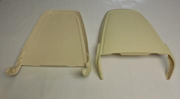 71-74 B & E-Body, Bucket Seat Backs - White - Pair