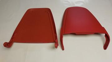 71-74 B & E-Body, Bucket Seat Backs - Red - Pair