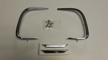1968 Charger Mopar, Taillight Tail Panel Trim - Set