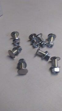 Mopar Bumper Bolts 3/8", Chrome - Set of 8