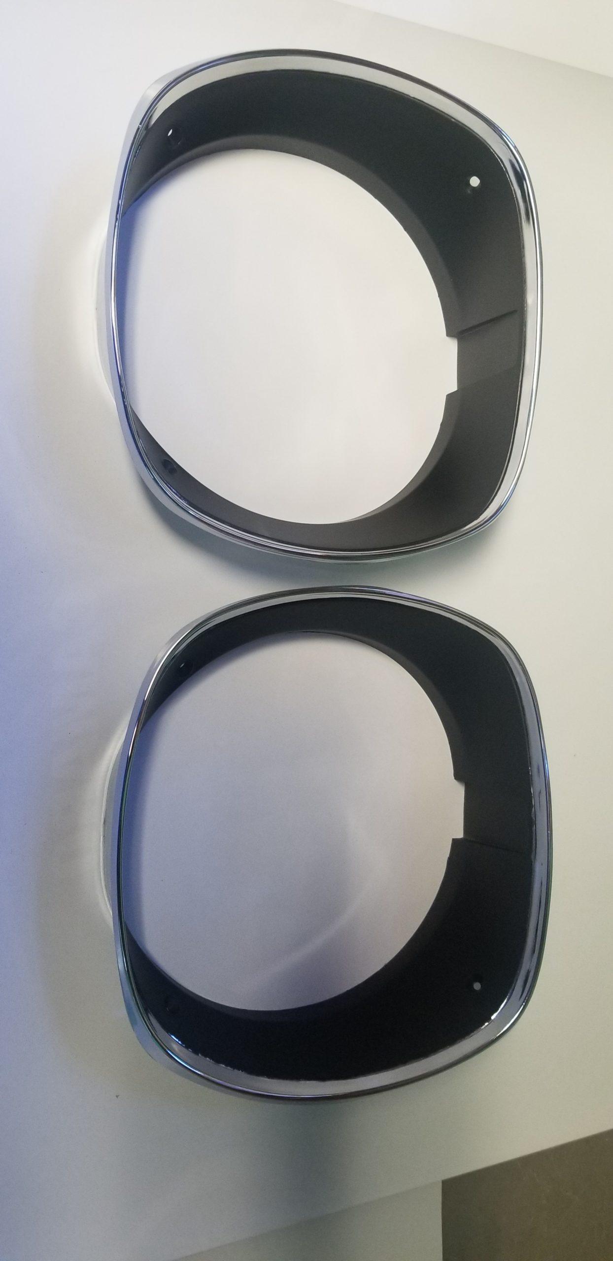 72-74 Cuda Barracuda E-Body, Headlight Bezels - Pair