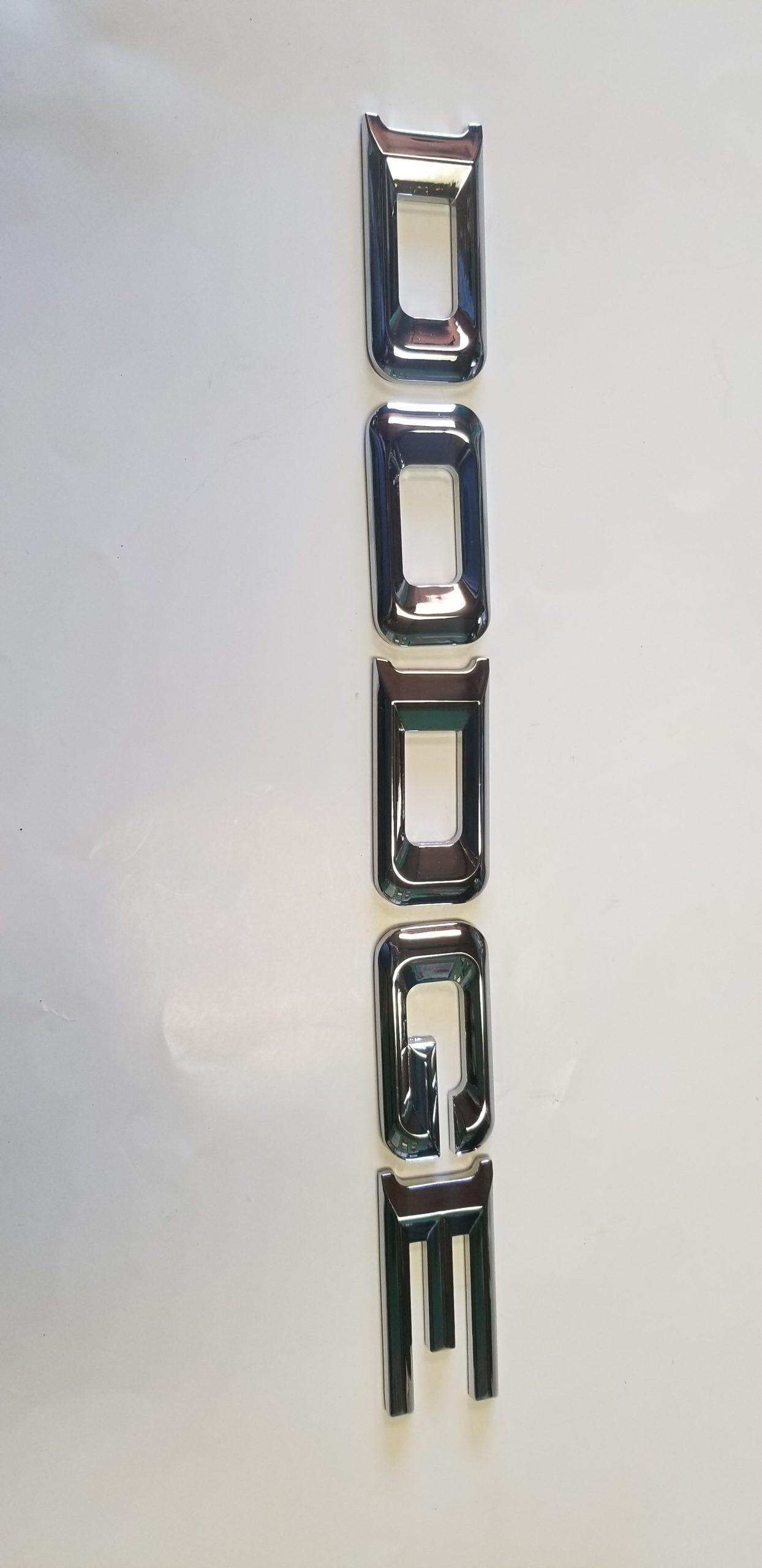 72-76 Dodge Truck and Ramcharger Emblem DODGE Hood Letters