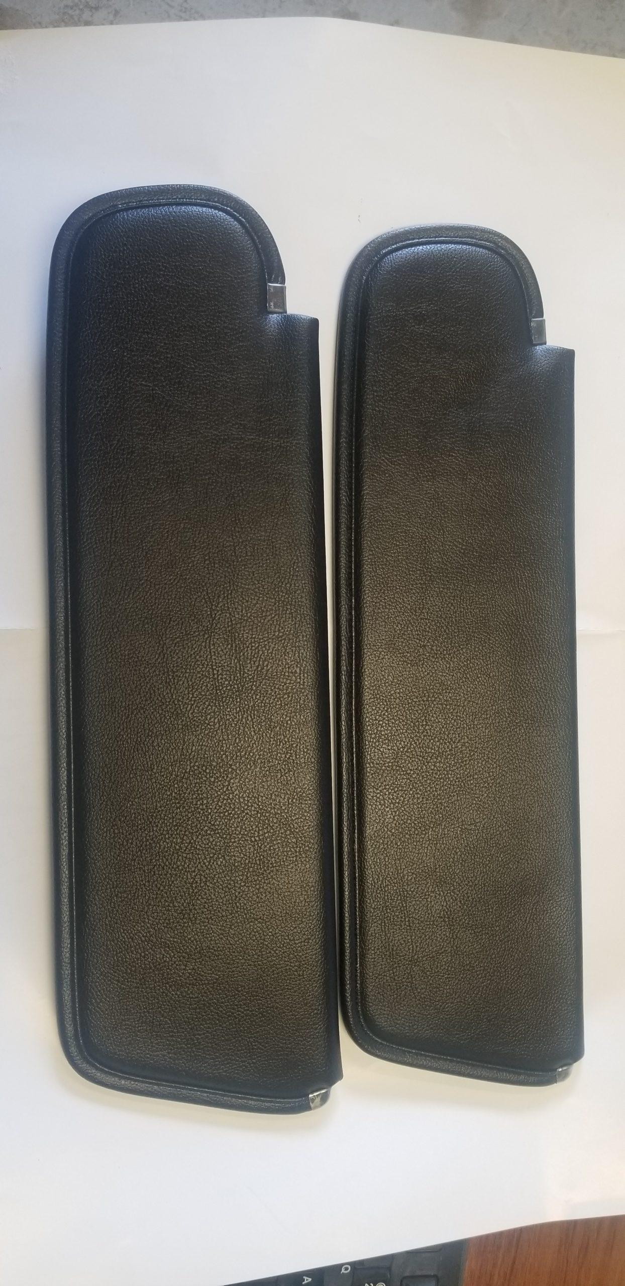 72-73 E-Body Challenger Cuda Sun Visors Black