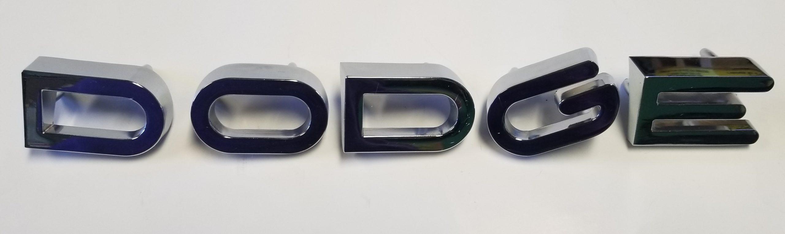 61-68 Dodge Truck Hood Letters Emblems