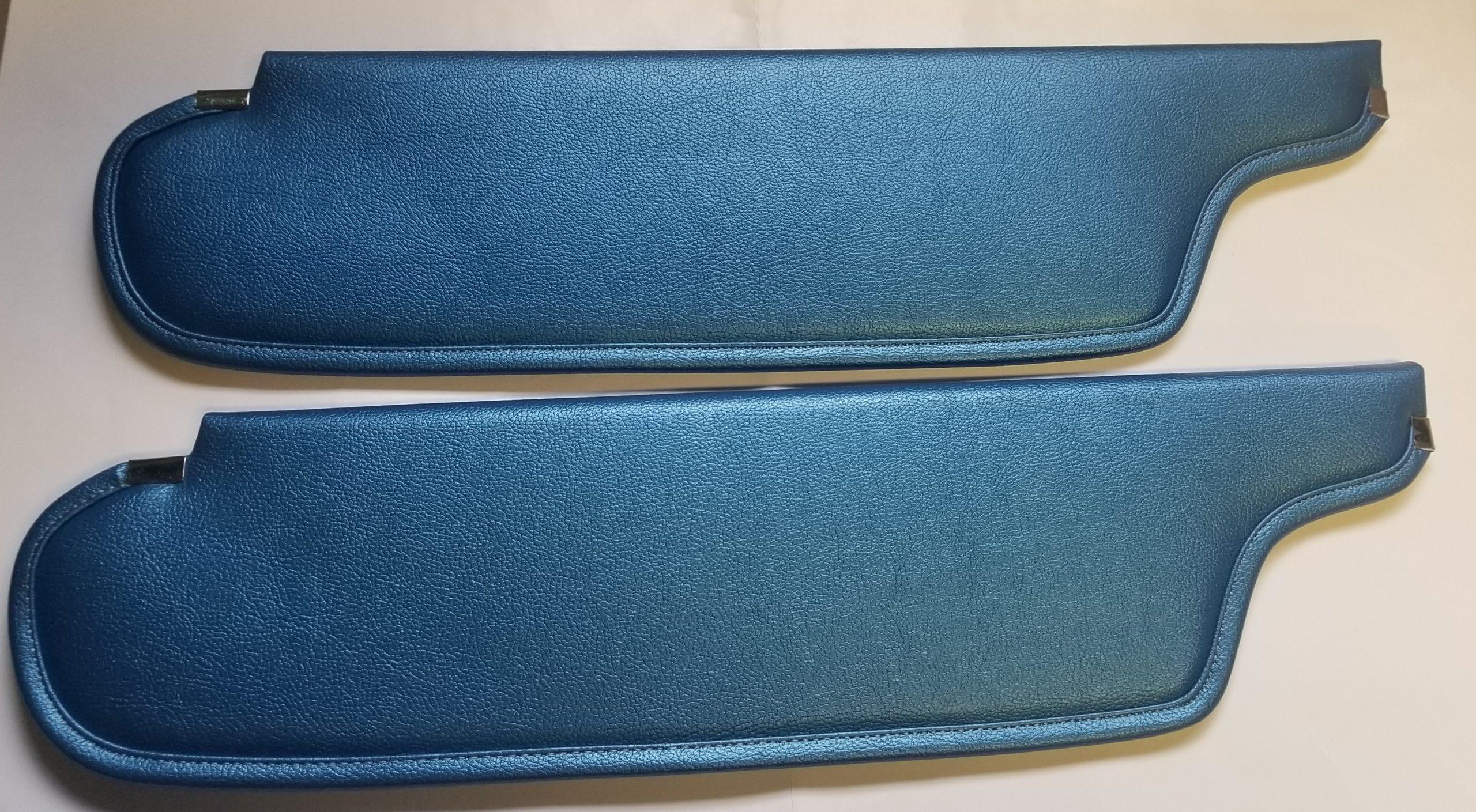 70-71 E-Body Cuda Challenger Sun Visors Hardtop Blue Pair