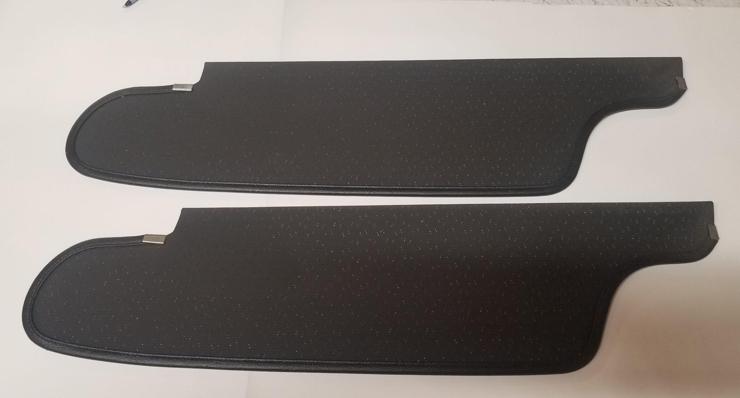 63 Chrysler Sun Visors Black Pair