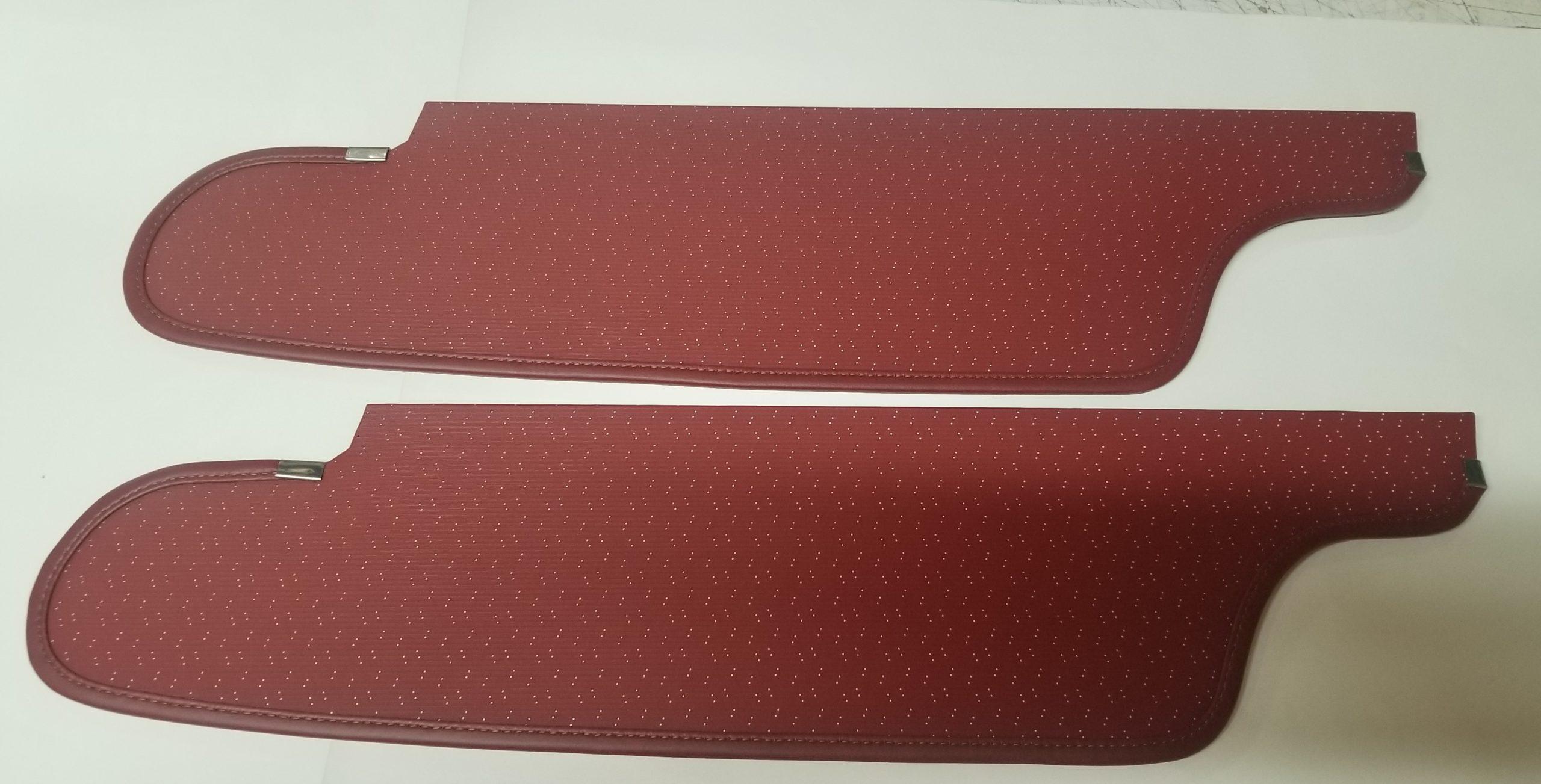 63 Chrysler Sun Visors Red Pair