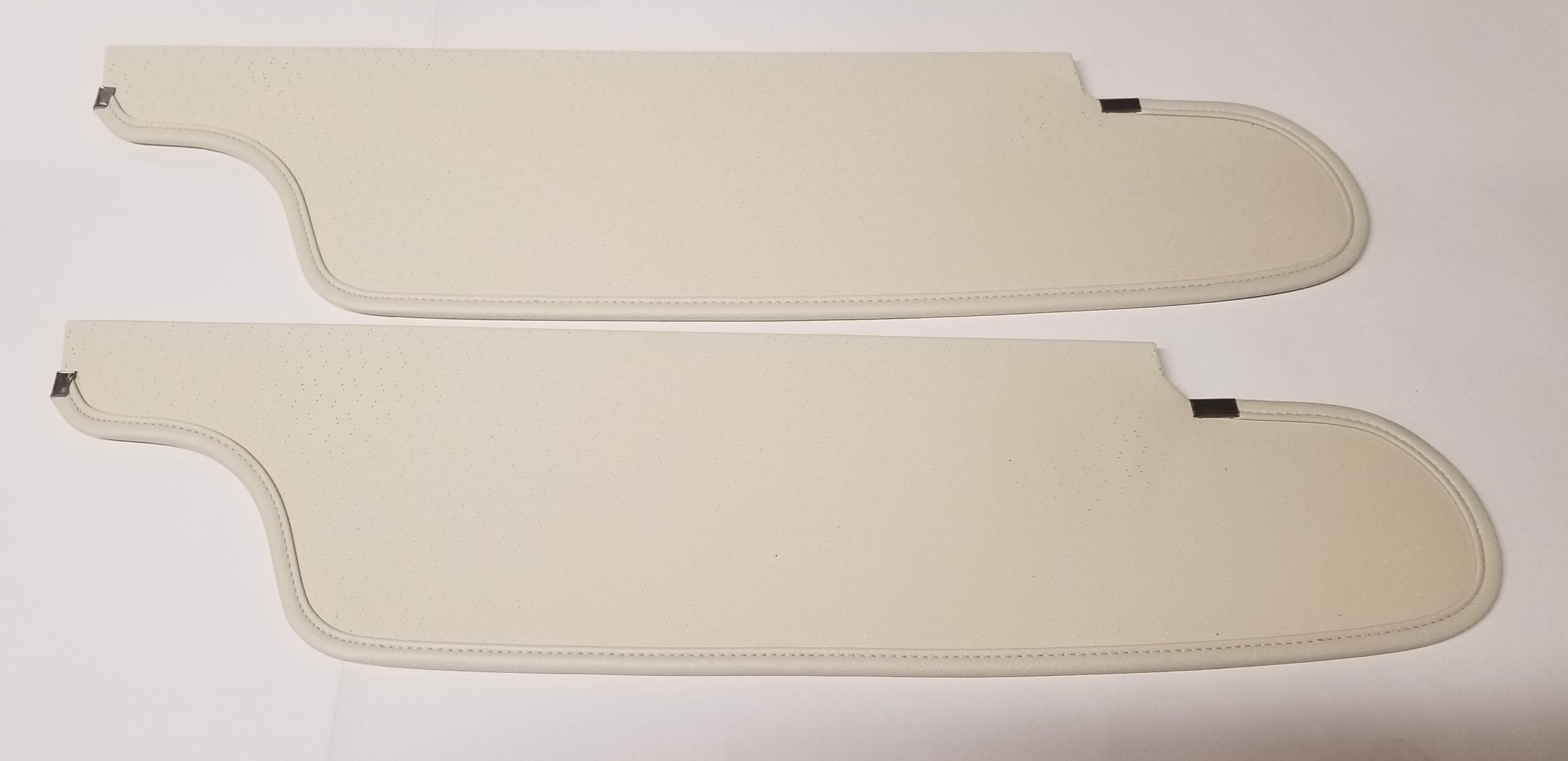 63 Chrysler Sun Visors White Pair