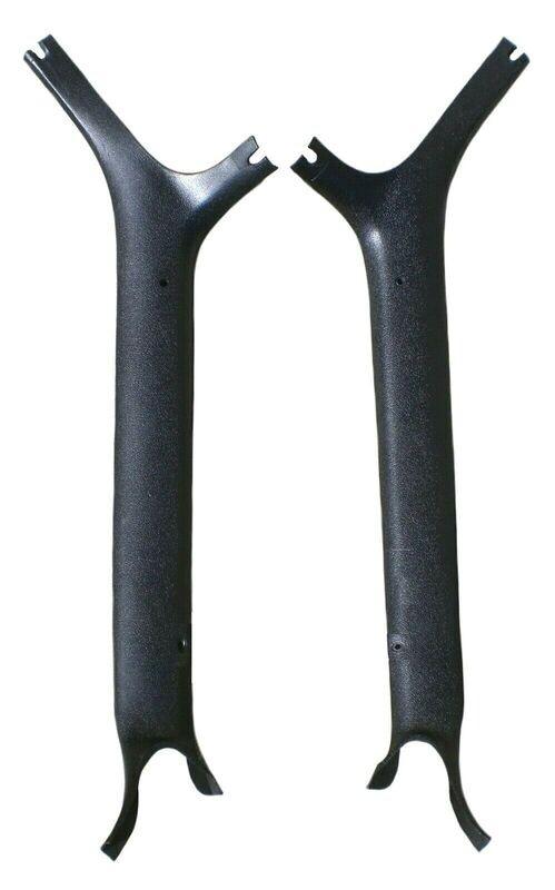 1970 Thru Early 1971 E-Body Inside Plastic A-Pillar Trim Moldings (TP-70E/APLR)