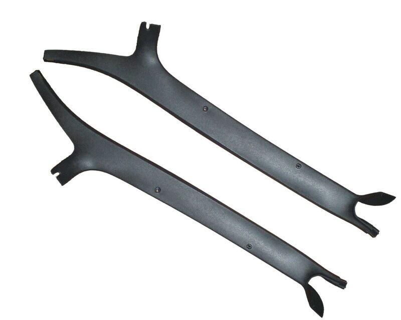 Early 1971 B-Body 2-Door A-Pillar Trim Moldings (TP-B1971APLR-2)
