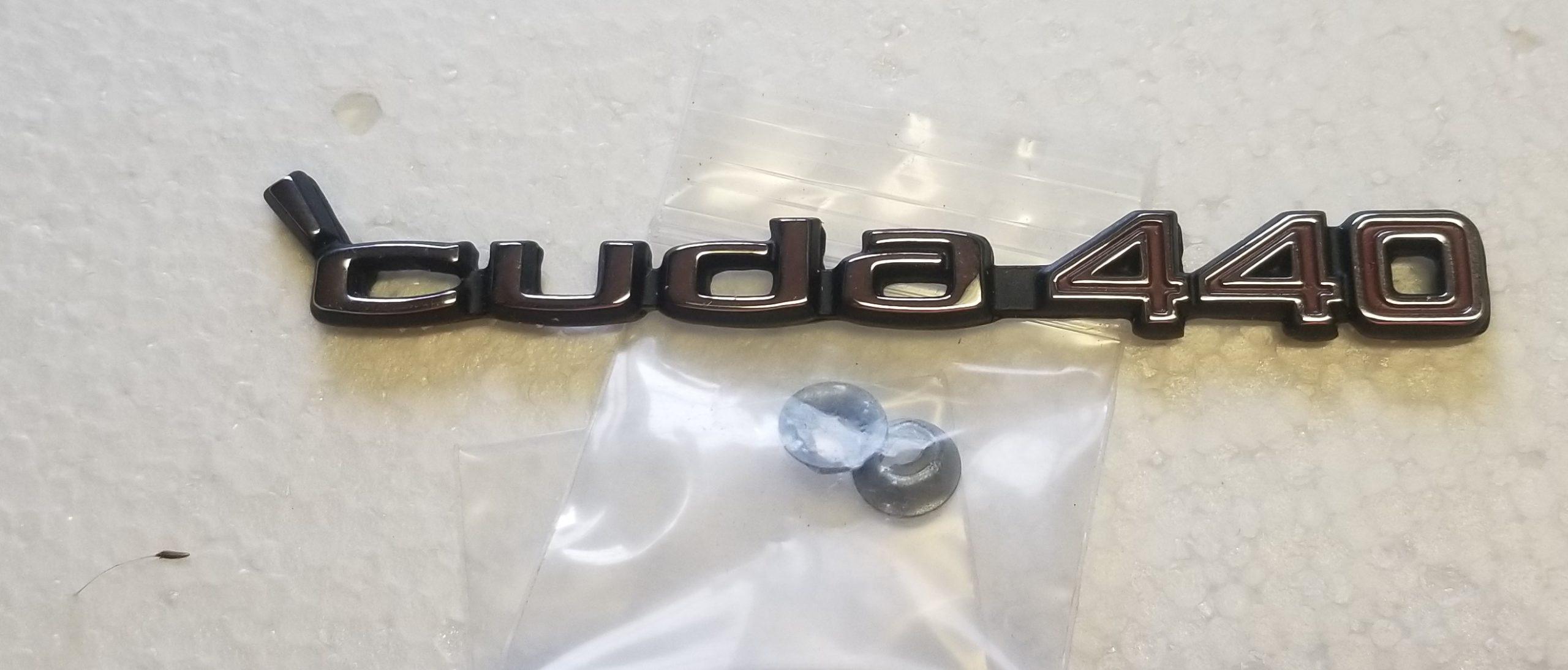 70-71 Cuda 440 Hood Emblem
