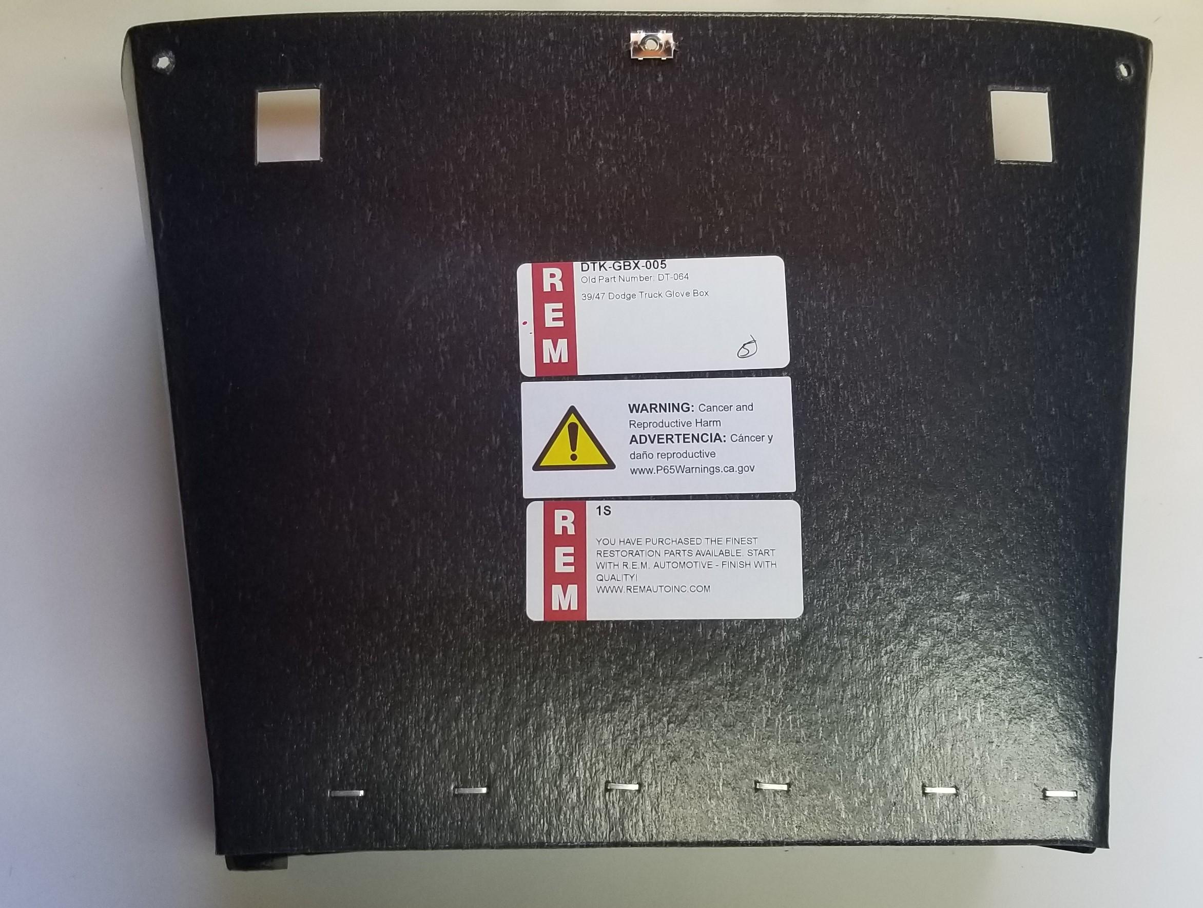 39-47 Dodge Truck, Glove Box Liner