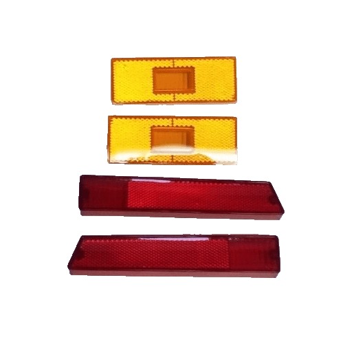 71 Plymouth Scamp Side Marker Light Lenses Red & Amber