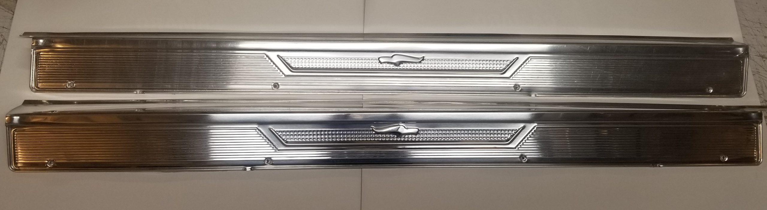 57-58 Desoto Door Sill Scuff Plates Pair