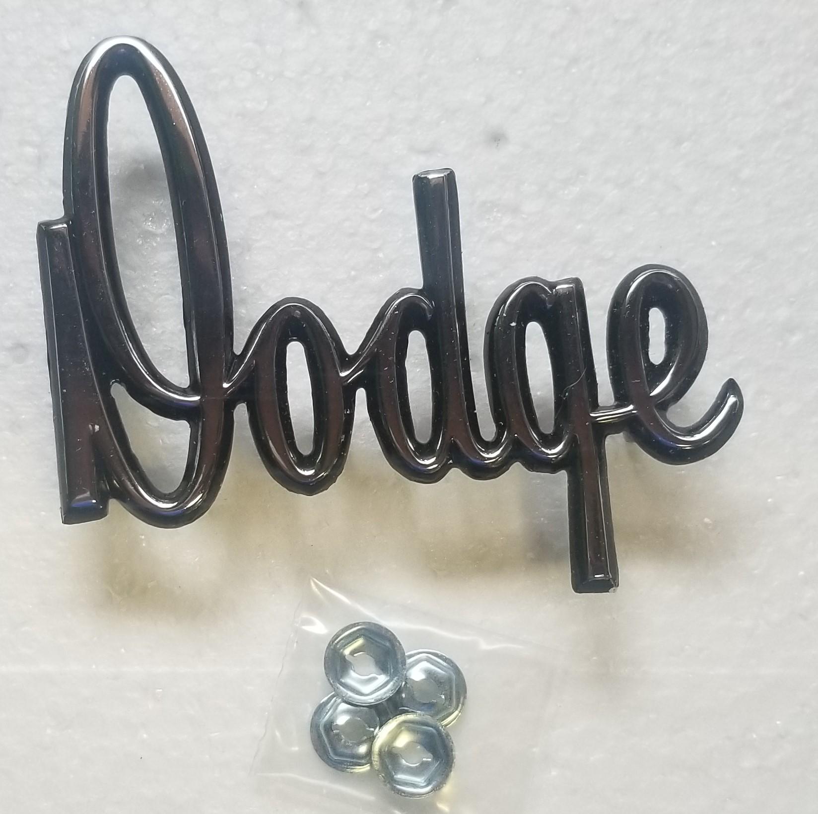 68 Dart Hood and Trunk Emblem DODGE