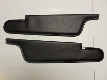 70-71 E-Body Convertible Cuda Challenger Sun Visors Black Pair