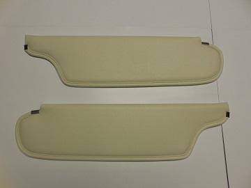 70-71 E-Body Cuda Challenger White Sun Visors Pair