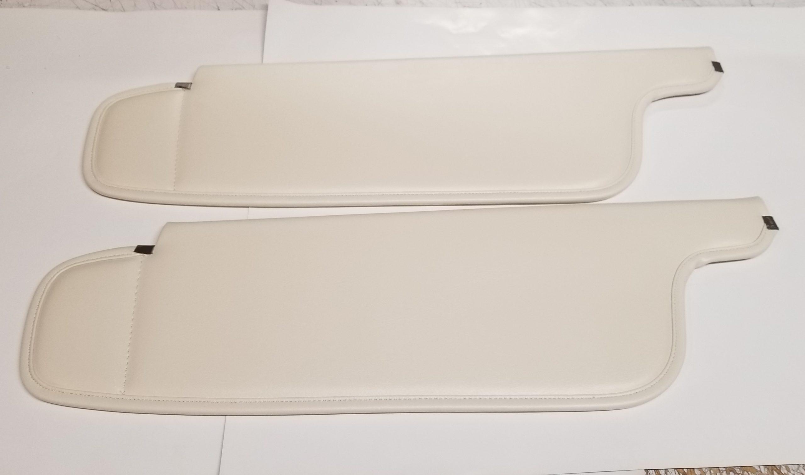 74 B-Body Charger Roadrunner Satellite Sun Visors White Pair