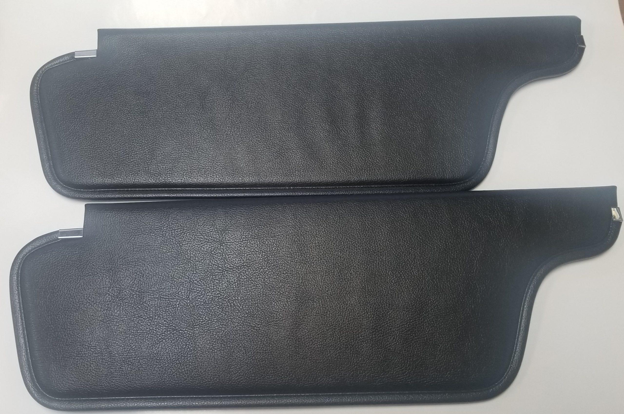 69-70 B and A-Body, Sun Visors, Black - Pair