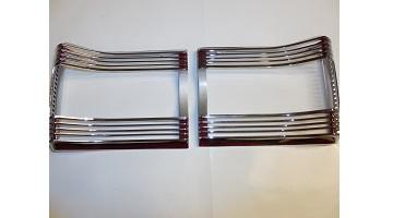 1967 B-Body Mopar, Taillight Bezels Argent GTX & Satellite - Pair