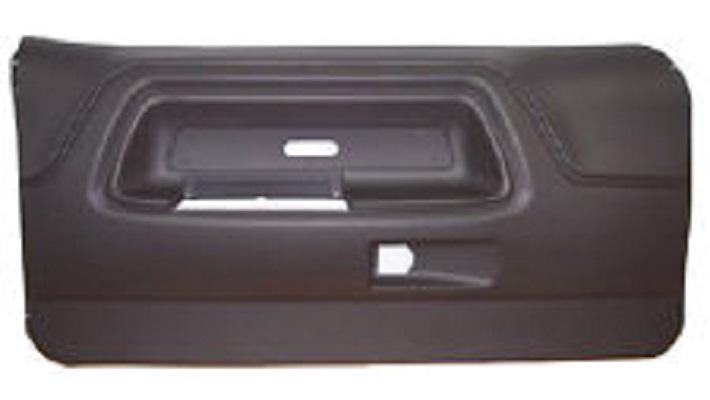 70-74 Challenger E-Body, Door Panels, Manual, Black - Pair