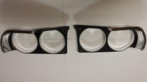 1970 Challenger E-Body, Headlight Bezels - Pair