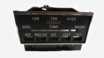 70-74 E-Body, A/C Control Panel