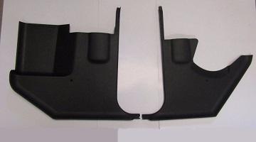 70-74 E-Body Mopar, Kick Panels -Black - Pair