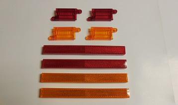 70-71 Cuda Barracuda & Fury, Side Marker Reflector Lens -Set