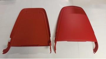 1970 & some 71 B, E-Body Mopar, Bucket Seat Backs Red - Pair