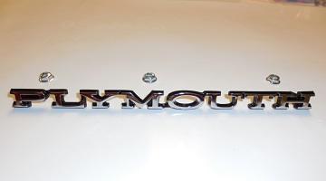68-72 Plymouth 9" Emblem, For Hood, Header Panel and Trunk