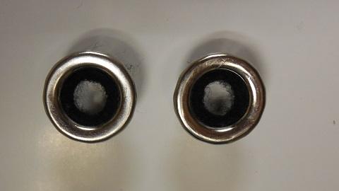 72-76 A, 71-74 B-Body, Door Lock Knob Ferrules - Pair
