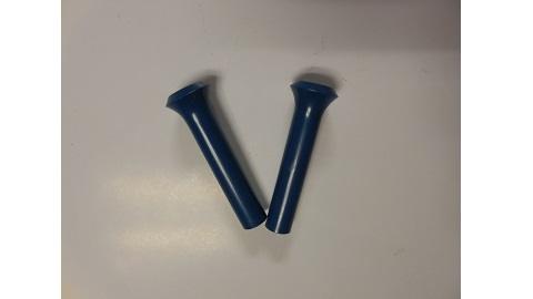 Mopar Door Lock Knobs Blue -Pair