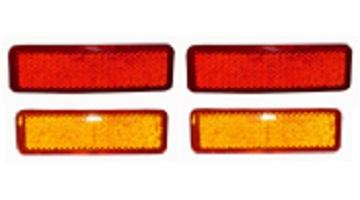 1969 Dodge & Plymouth cars Except Dart & C-Body STW, Side Marker Reflector Lenses - Set