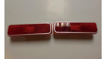 72-76 A, 72-74 B & E-Body, Red Side Marker Lights Reflectors - Pair