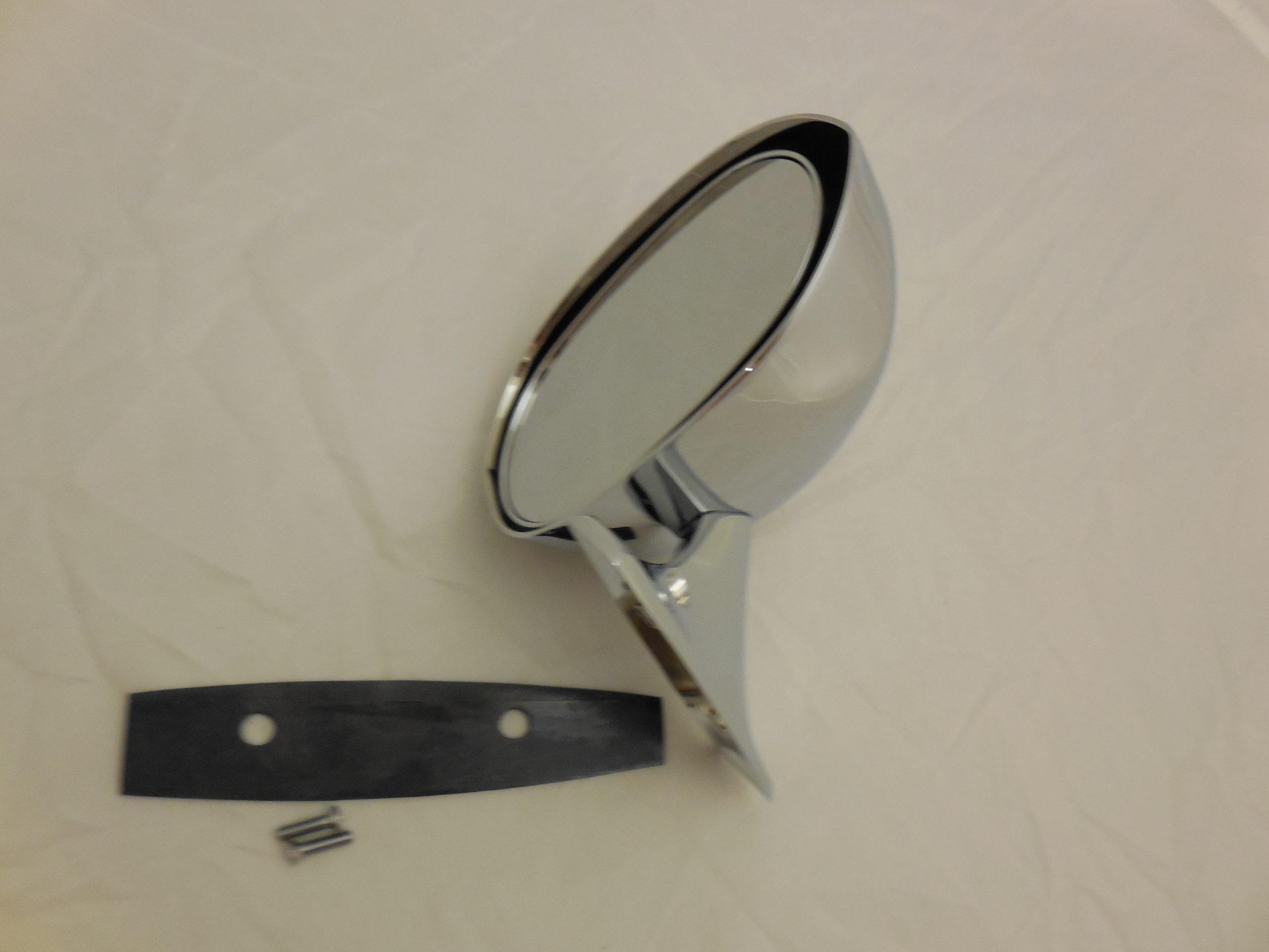 71-72 B, 71-74 E-Body, Passenger Side Mirror-Chrome-Mopar