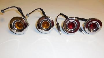 1968 Dart & Charger, Side Marker Lights Curved - Set