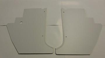 63-66 A-Body Dart Barracuda, Kick Panels White - Pair