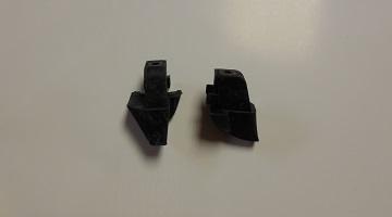 68-70 B-Body Mopar, Vent Window Upper Bumper - Pair
