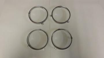 68-76 Mopar, Headlight Retainer Rings 4 Headlight 5 3/4" - Set of 4