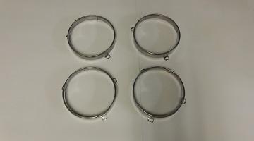 64-67 Mopar, Headlight Retainer Rings, 4 Headlight - Set of 4