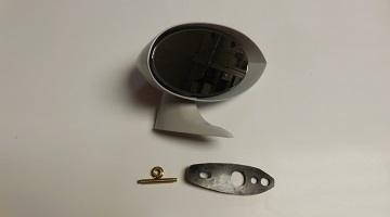 70-76 A-Body, Passenger Side Primer Rallye Mirror