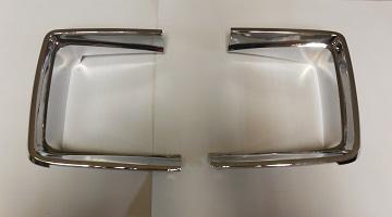 66-67 Charger, Headlight Bezels- Chrome - Pair