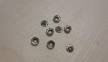 72-74 All Mopar Models, Side Marker Light Attaching Nuts - Set of 8