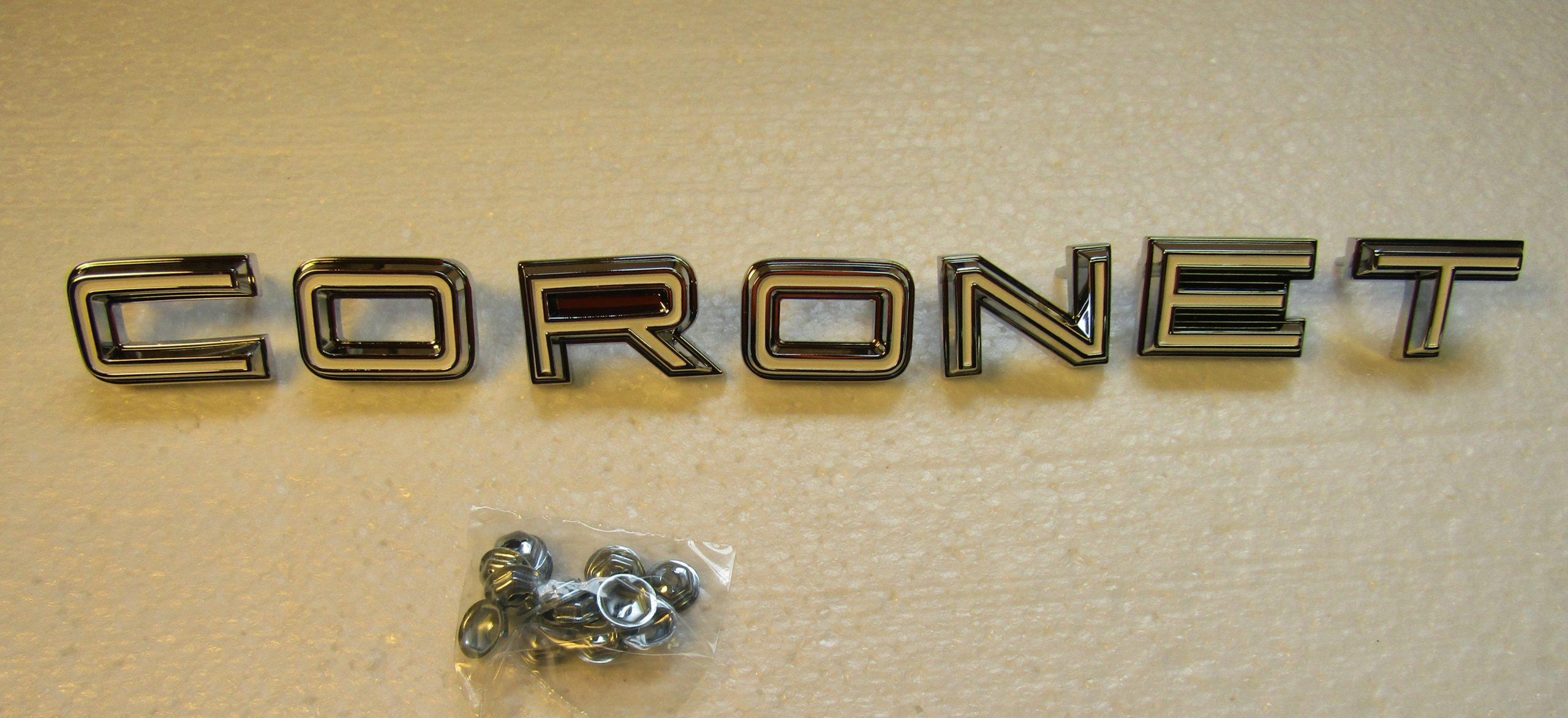 1968 Coronet Quarter Panel Letters