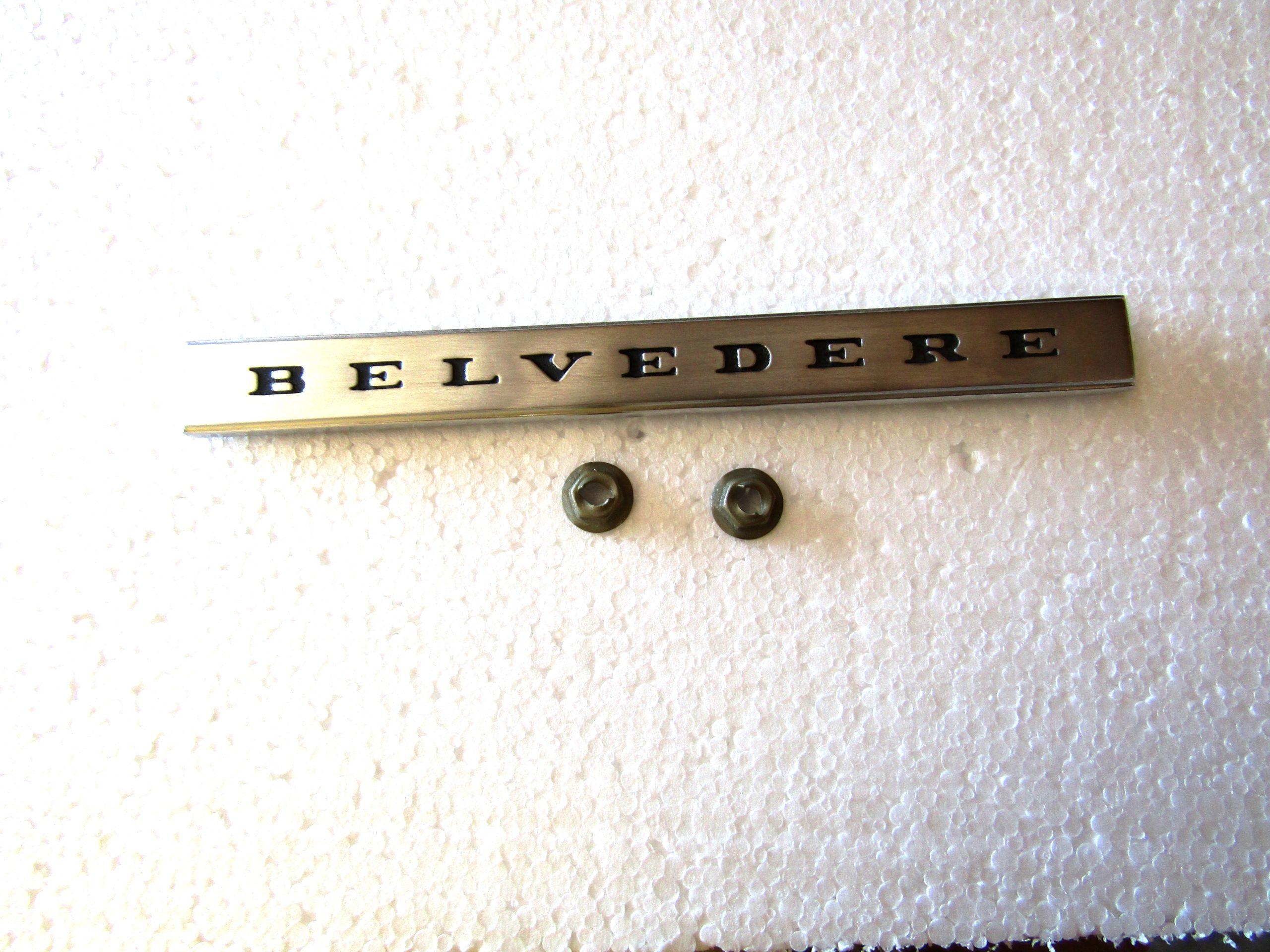 1967 GTX Fender Emblem "BELVEDERE"