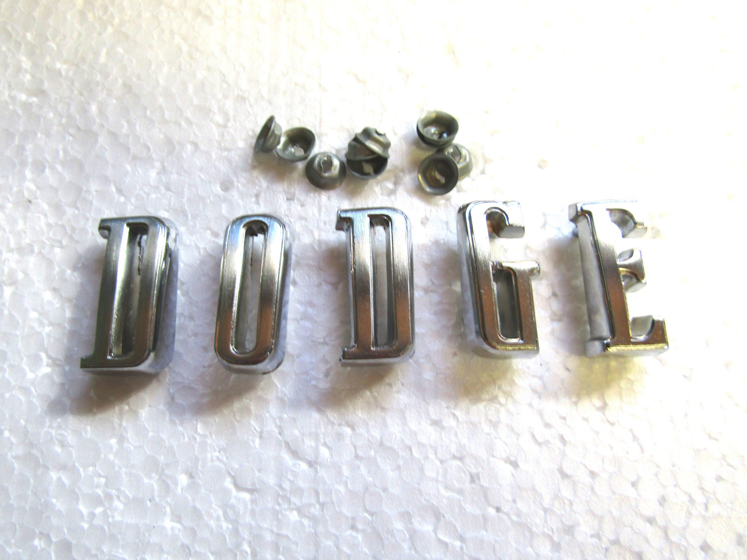 72-74 Challenger Tail Panel "DODGE" Letters Set