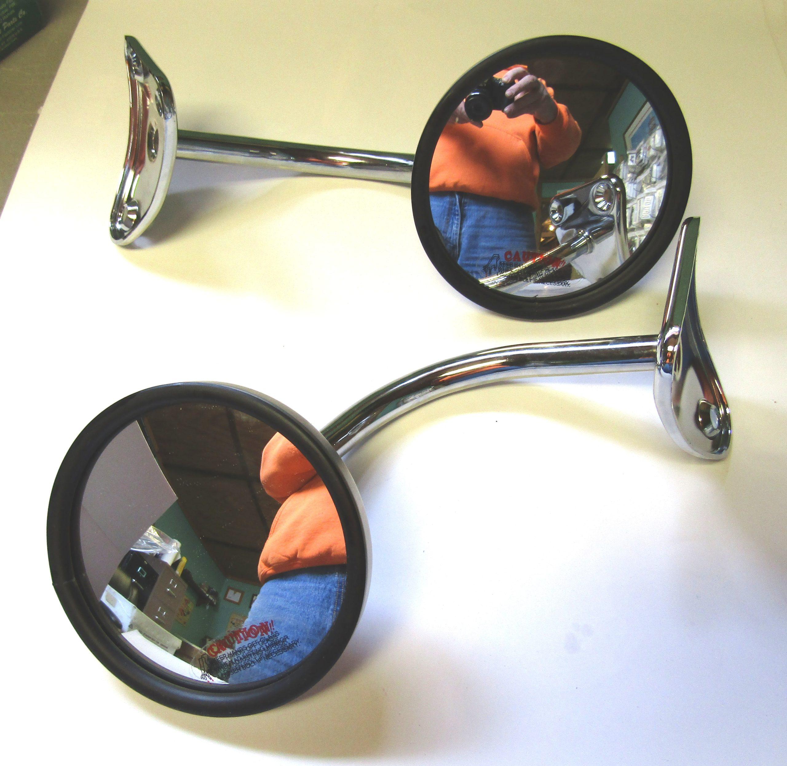 61-71 Dodge Truck Mirrors with 5" Round Head Pair