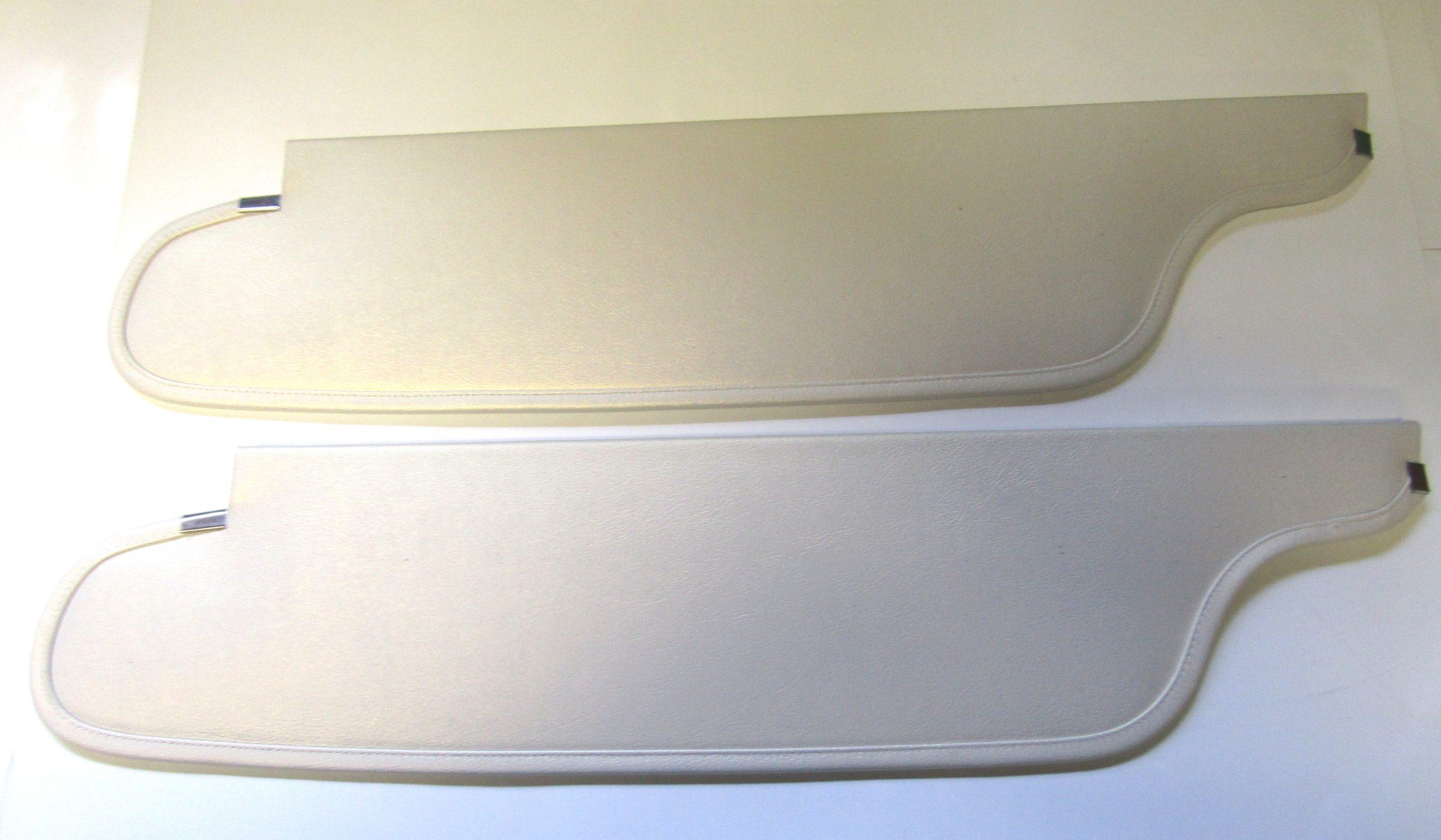 63 Polara Convertible Sun Visors Pearl White